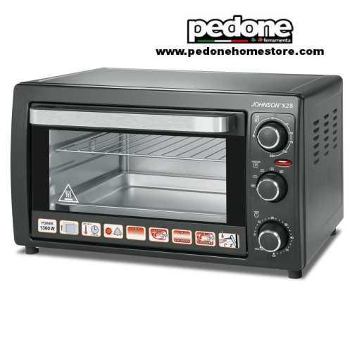 X28 FORNO FORNETTO ELETTRICO STATICO VENTILATO TIMER 1300W JOHNSON