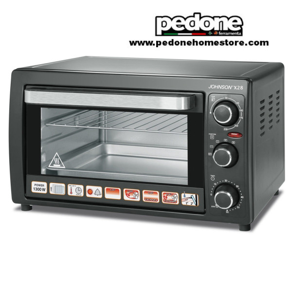 X28 FORNO FORNETTO ELETTRICO STATICO VENTILATO TIMER 1300W JOHNSON