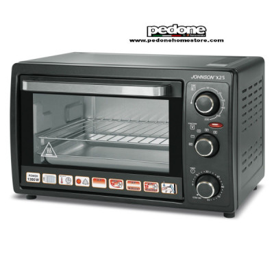 JOHNSON Forno Fornetto Elettrico Ventilato Grill 25 Lt 1300 W Timer X25