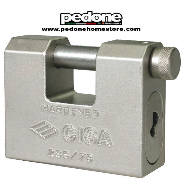 CISA LUCCHETTO ANTI SCASSO MM 75 E MM 84 ACCIAIO CEMENTATO